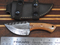 Hand Forged Hand Made Damascus Custom Skinner Knife #7-24